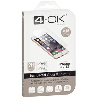 4-OK Película Ecrã Vidro Temperado Ultra Slim para iPhone 6s/6