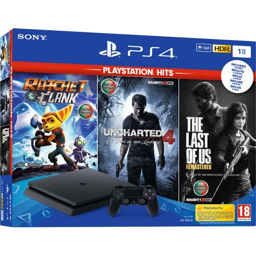 PlayStation 4 1000GB - Cinzento - Edição limitada Uncharted 4 + Uncharted 4,  uncharted 4 preço 