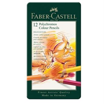 Lápis de Cor Faber-Castell Polychromos - 12 Unidades
