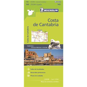 Mapa Michelin Zoom 143 - Espana: Costa de Cantabria