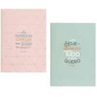 Cadernos Mr. Wonderful Tinta Dourada - 2 Unidades
