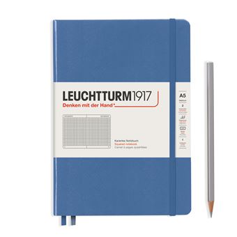 Caderno Denim Quadriculado Leuchtturm A5