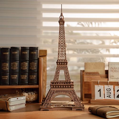 Puzzle 3D Rokr em Madeira - Torre Eiffel de Noite