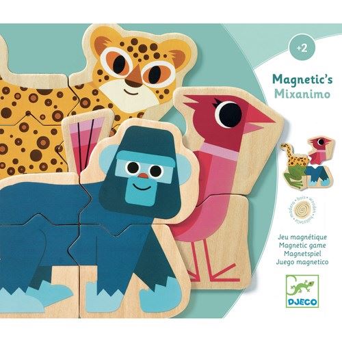 Puzzle em Madeira Animais 9 Peças, Imagination discovery