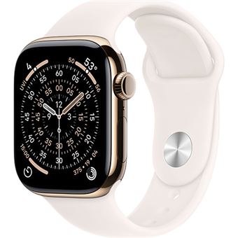 Apple Watch Series 11 Cellular - 42mm - Titânio Dourado | Sport Band - Rosa leve - S/M - 1