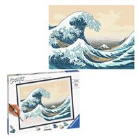 Kit Pintura por Números Ravensburger CreArt Série B Art Collection - Hokusai: A Grande Onda de Kanagawa