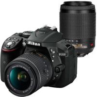 Máquina Fotográfica Reflex (DSLR) Nikon D5300 + AF-P DX 18-55mm f/3.5-5.6G VR + AF-S DX NIKKOR 55-200mm f/4-5.6G ED VR
