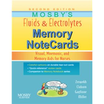 Mosby's Fluids & Electrolytes Memory NoteCards - 1