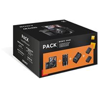 Máquina Fotográfica Mirrorless Sony Alpha a6400 + E PZ 16-50mm f/3.5-5.6 OSS + E 55-210mm f/4.5-6.3 OSS + Carregador Externo + Bateria Extra (Pack Fnac)