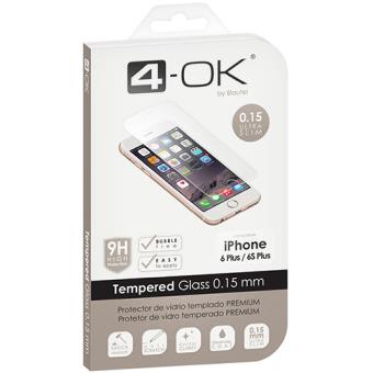 4-OK Película Ecrã Vidro Temperado Ultra Slim para iPhone 6s Plus/ 6 Plus