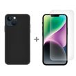 Capa + Película Protetora de Ecrã Icoveri para Apple iPhone 14 - Preto