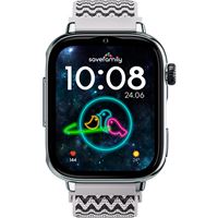 Smartwatch 4G para Criança Savefamily Savewatch Plus 2 - Silver / Zigzag (Preto e Branco)