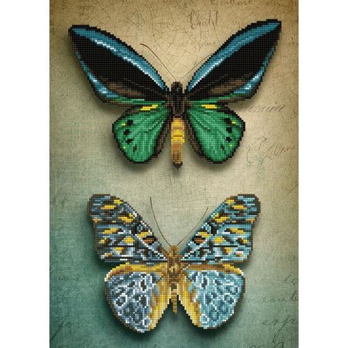 Kit de Pintura por Diamante Dotz Nível Intermédio - Antiques Butterflies
