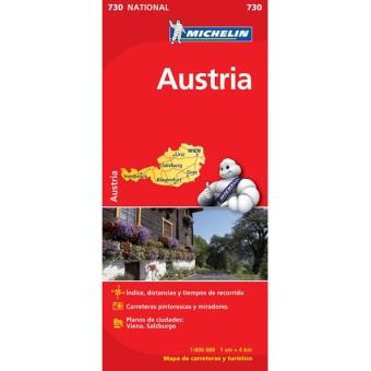Mapa Michelin Nacional 730 - Áustria