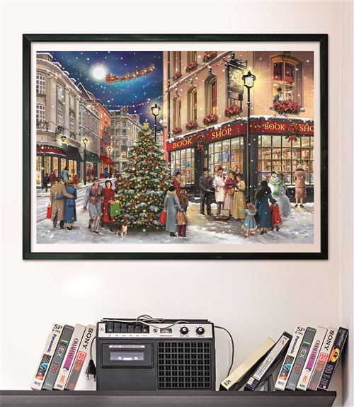 Clementoni Christmas Collection – Santa Works – Valisette 1000 Pièces, Puzzle De Noël Fabriqué En Italie