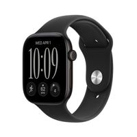 Apple Watch Series 12 GPS - 46mm - Alumínio Preto | Sport Band - Preto - M/L
