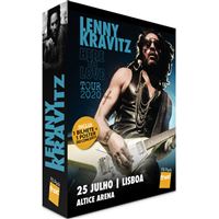 Fã Pack FNAC Lenny Kravitz – Plateia em Pé | Preço: 39€ Pack + 2.88€ Custos de Operação