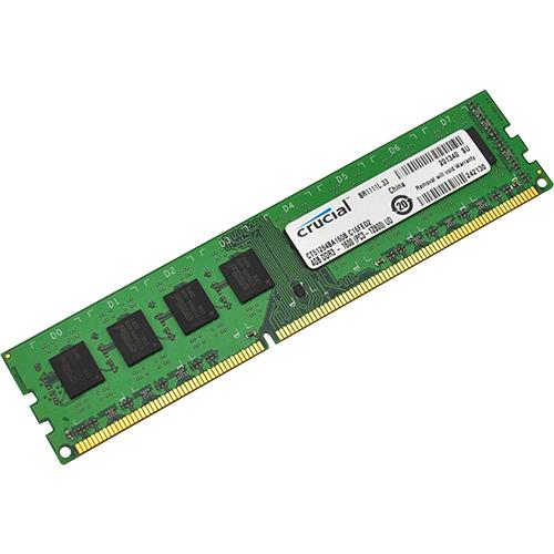 Crucial Memória RAM DIMM 4GB DDR3-1600MT/s (CT51264BA160B) - Memória ...