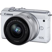 Máquina Fotográfica Mirrorless Canon EOS M100 - Branco + EF-M 15