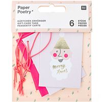 Pack de Mini Cartões de Natal - Pastel Christmas - 6 Unidades
