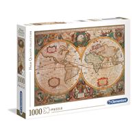 Puzzle Mapa Antigo - 1000 Peças - Clementoni