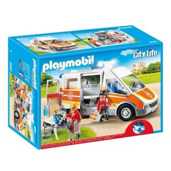 Playmobil City Life 6685 Ambulância com Luzes e Som - 1
