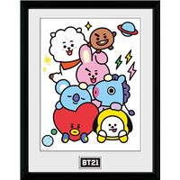 Framed Print BT21 Characters 45 X 34 CM