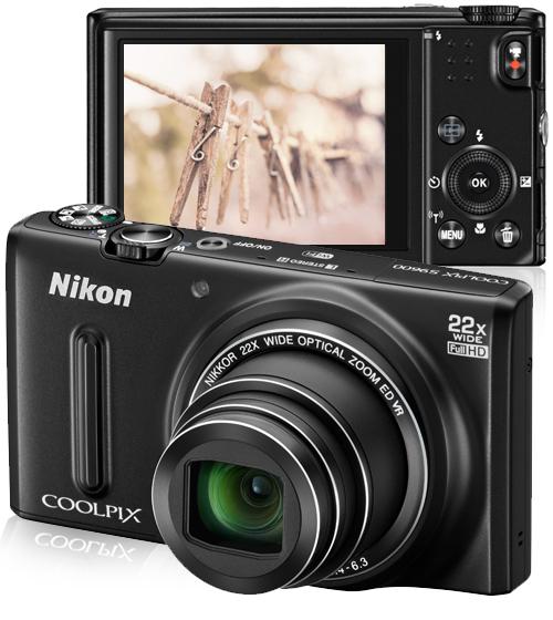 Máquina Fotográfica Compacta Nikon Coolpix S9600 - Preto - Câmara