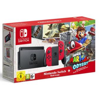 Consola Nintendo Switch Red + Super Mario Odyssey