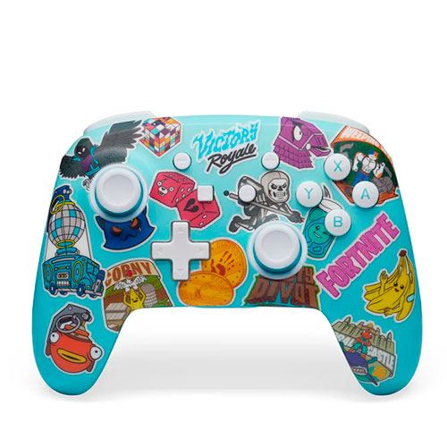 Comando sem Fio para Nintendo Switch Power A | 3 m |Fortnite Sticker Mania