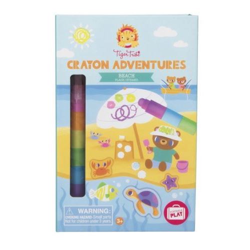 Set de Atividades Tiger Tribe Crayon Adventures com Lápis de Cera Empilhável - Praia