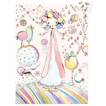 Mini Puzzle Billie Brindille - 60 Peças - Djeco