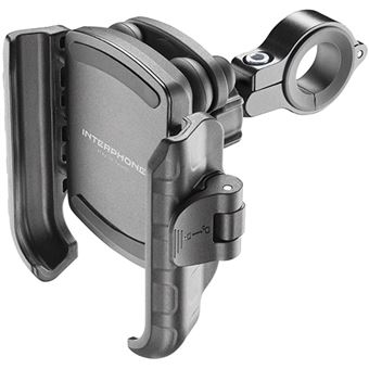 Suporte Telemóvel Anti-Vibração Interphone para Guiador - Preto - 1
