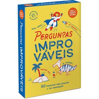 Desbloqueadores de Conversas: Perguntas Improváveis - The Happy Gang - Jogos  de Descoberta - Compra na