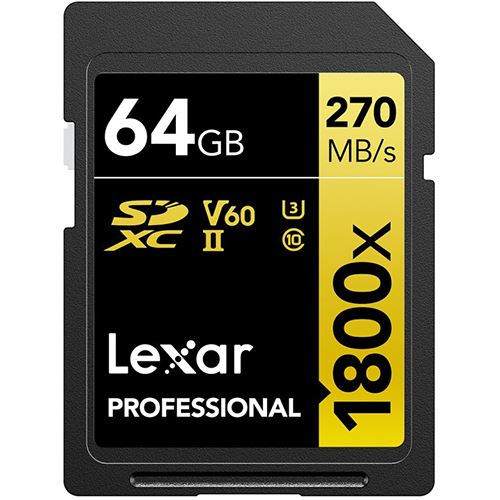 Cartão de Memória SD Lexar SDXC  Pro - 64GB