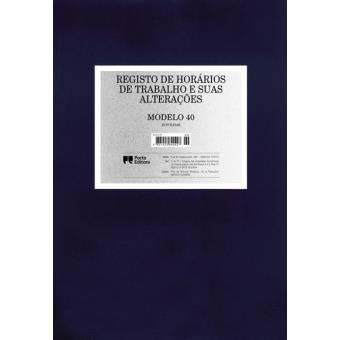 Registo de Horário de Trabalho M40