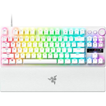 Teclado Gaming Mecânico Razer Huntsman V3 Pro Tenkeyless Branco - Layout US - 1