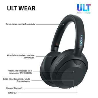 Auscultadores Noise Cancelling Bluetooth Sony ULT Wear WH-ULT900NB