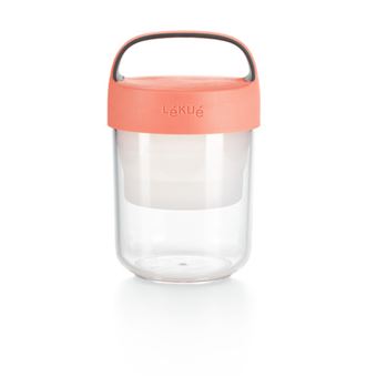 Marmita jarro Lékué To Go 400ml Coral