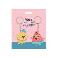 Porta-Chaves Mr. Wonderful - Life's a Party When I'm With You - Set de 2 Unidades