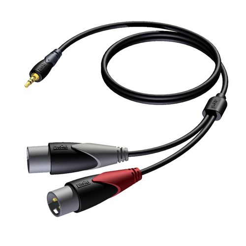 Cabo XLR M/Minijack M 3.5 CLA712/3m Procab