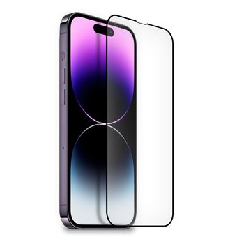 Película Ecrã Vidro Temperado 4-OK Case Friendly para Apple iPhone - Moldura Preta - 1