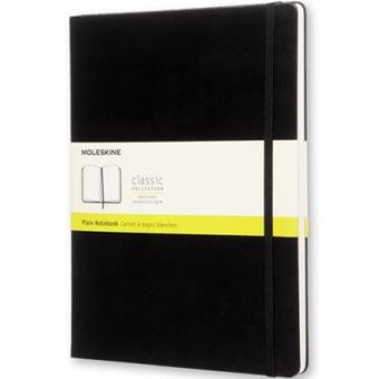 Caderno Liso Moleskine XL Preto