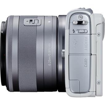 Máquina Fotográfica Mirrorless Canon EOS M100 - Branco + EF-M 15