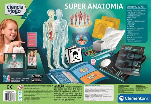 Ciência & Jogo - Super anatomia, Clementoni ciência