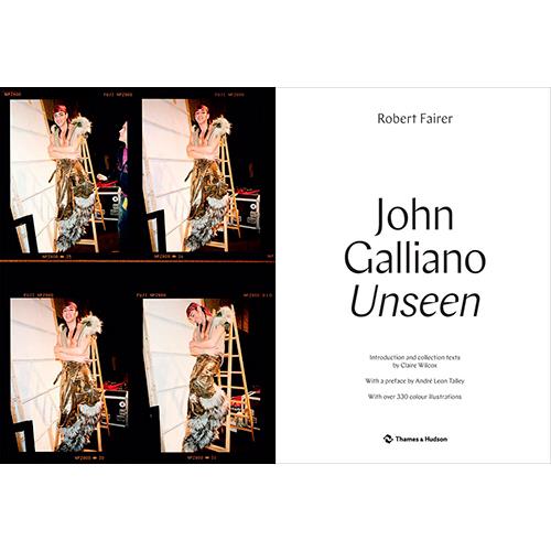 John Galliano Unseen - Cartonado - Robert Fairer - Compra Livros