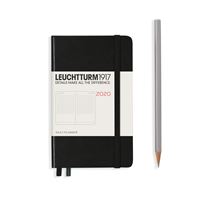 Agenda 12 Meses 2020 Leuchtturm A6 Diária - Preto