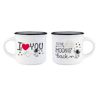 Chavenas de Café Love You to the Moon - 2 Unidades