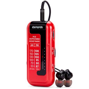 Rádio de Bolso Aiwa R-22RD - Vermelho - 1