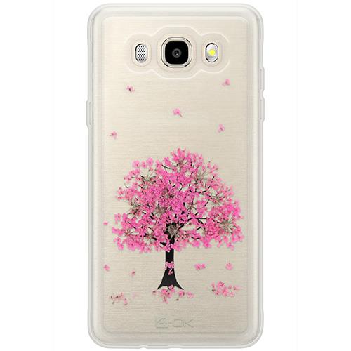 4-OK Capa Tree Flower Pink para Galaxy J5 2016 (Transparente) - Capa ...